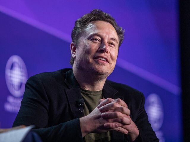 Elon Musk looking pleased