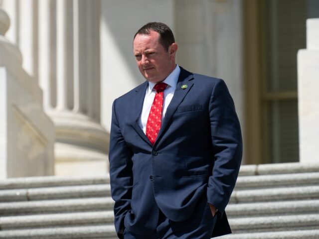 WASHINGTON - APRIL 20: Rep. Eric Burlison, R-Mo, walks down the House steps after the last