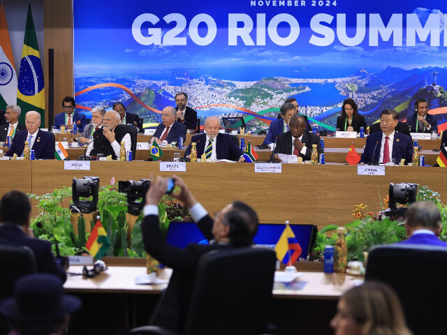 RIO DE JANEIRO, BRAZIL - NOVEMBER 18: Heads of State participate in the first workins sssi