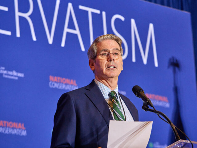 Scott Bessent speaks at the National Conservative Conference in Washington D.C., Wednesday