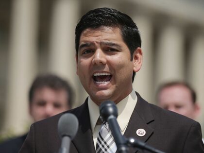 Trump - WASHINGTON, DC - MAY 20: U.S. Rep. Raul Ruiz (D-CA) speaks during a news conferenc