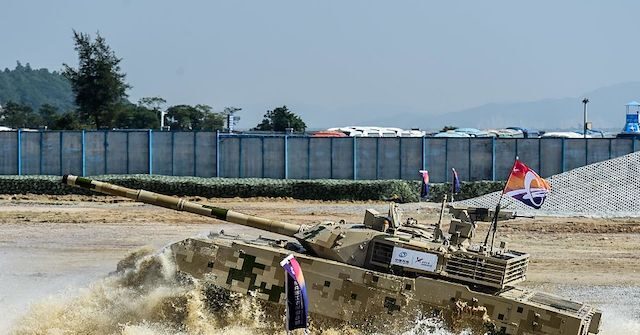 Chinese Battle Tank Breaks Down During Air Show Display