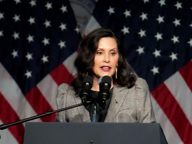 Gov. Gretchen Whitmer speaks at the NAACP Detroit branch Fight for Freedom Fund dinner in