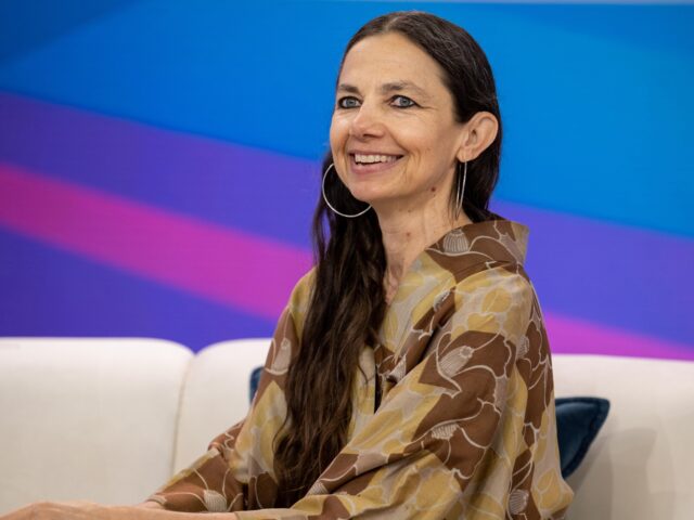 Justine Bateman on Monday, April 2, 2023 -- (Photo by: Nathan Congleton/NBC)