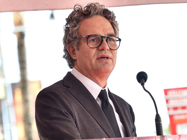 Mark Ruffalo at the star ceremony where Mark Ruffalo is honored with a star on the Hollywo