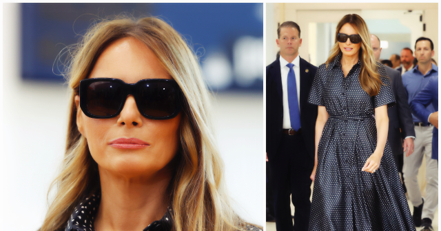Fashion Notes: Melania Trump is Election Day Elegant in Palm Beach