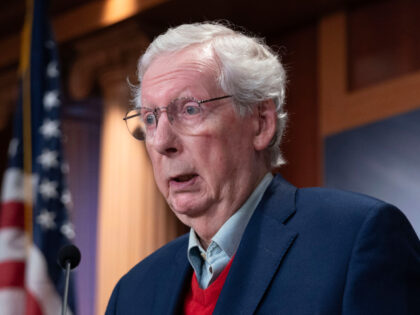 Senate Minority Leader Mitch McConnell R-Ky. speaks during a news conference about the ele