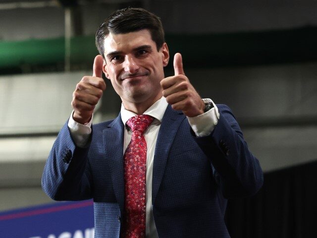 SCRANTON, PENNSYLVANIA - OCTOBER 09: Rob Bresnahan, Republican nominee for Pennsylvania&#0