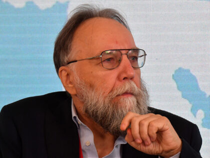 Russian ideologue Alexander Dugin attends the Saint-Petersburg International Economic Foru