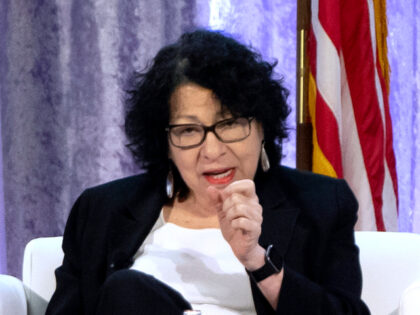 Supreme Court Justice Sonia Sotomayor speaks during a panel discussion at the winter meeti