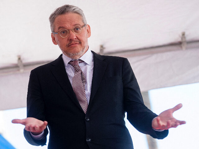 US director Adam McKay poses during the ceremony honoring him with a star on the Hollywood