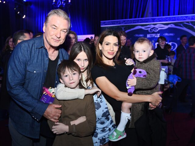 NEW YORK, NEW YORK - NOVEMBER 11: (L-R) Alec Baldwin, Hilaria Baldwin and family attend th