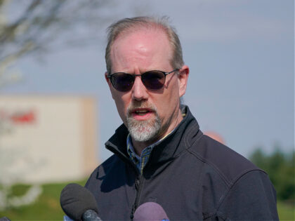 Frederick Mayor Michael O'Connor speaks during a news conference near the scene of a shoot