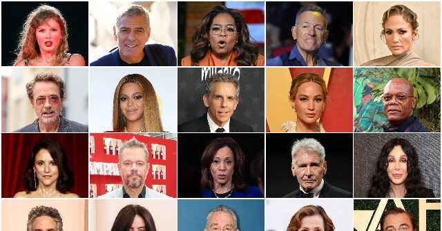 Kamala's Close: Complete List of Hollywood Elites Telling Americans What America They Should Have