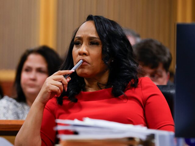 ATLANTA, GA - MARCH 01: Fulton County District Attorney Fani Willis looks on during a hear