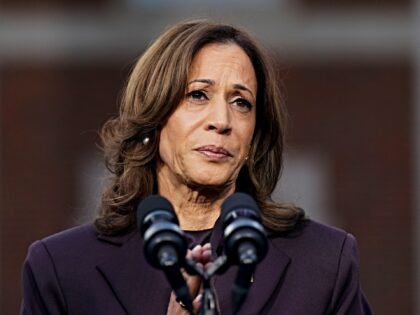 US Vice President Kamala Harris speaks at Howard University in Washington, DC, US, on Wedn