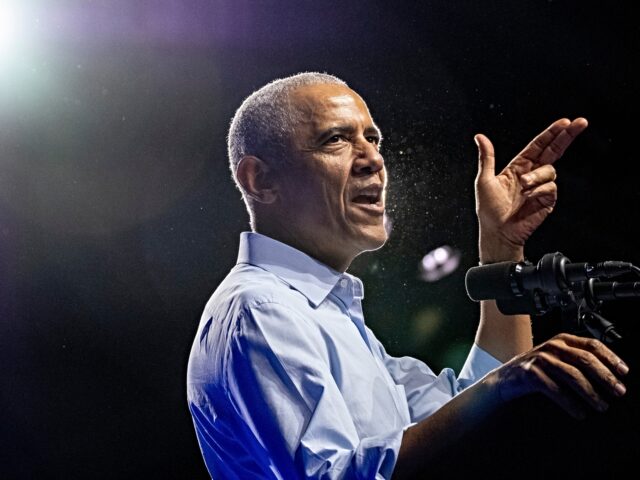 MILWAUKEE, WISCONSIN - NOVEMBER 3: Former President Barack Obama campaigns for Vice Presid