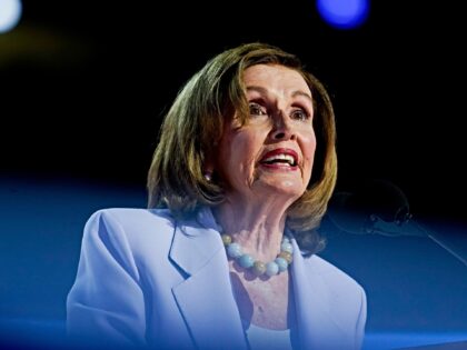 Representative Nancy Pelosi, a Democrat from California, speaks during the Democratic Nati