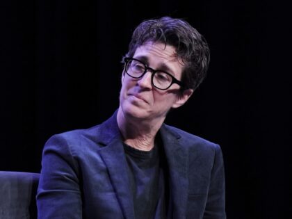 NEW YORK, NEW YORK - OCTOBER 27: Rachel Maddow (R) talks with David Remnick during the The