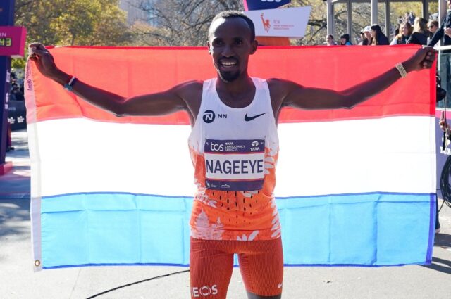 Abdi Nageeye of the Netherlands failed to finish the Paris Olympics marathon but triumphed