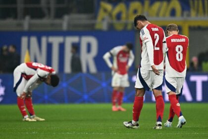 Arsenal were rocked by their Champions League loss at Inter Milan