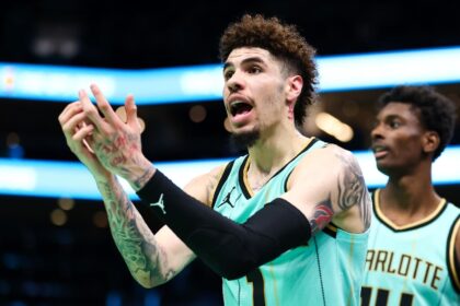 Charlotte's LaMelo Ball was fined $100,000 by the NBA on Sunday for making an offensive re