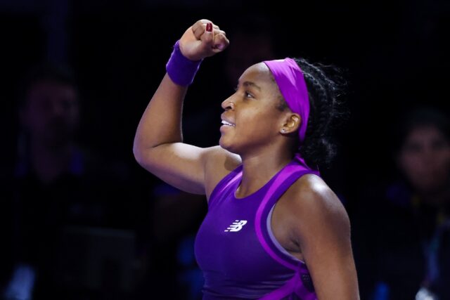 Coco Gauff won a thrilling championship match against Zheng Qinwen at the WTA Finals