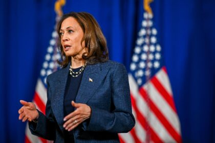 The dollar slipped after a fresh poll put Vice President Kamala Harris ahead in Iowa, a st