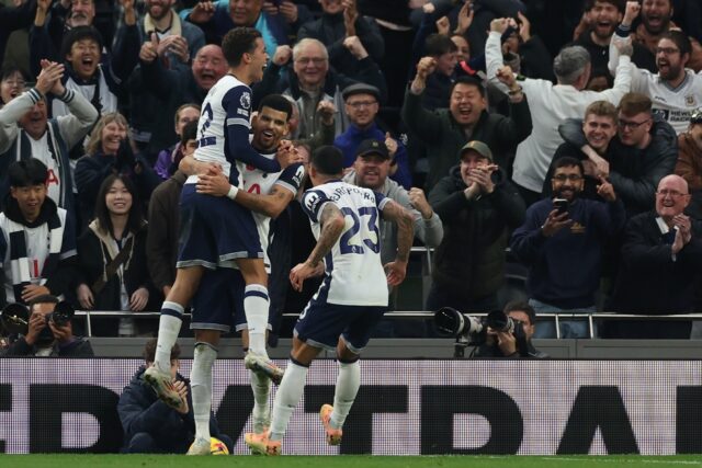 Dominic Solanke scored twice as Tottenham beat Aston Villa 4-1