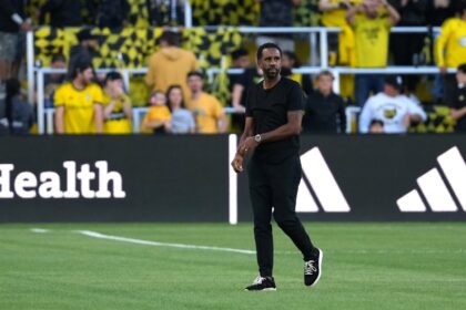 France's Wilfried Nancy, head coach of the Columbus Crew, was named the 2024 MLS Coach of