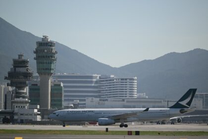 Hong Kong International Airport is still among the busiest airports in the world, but flig