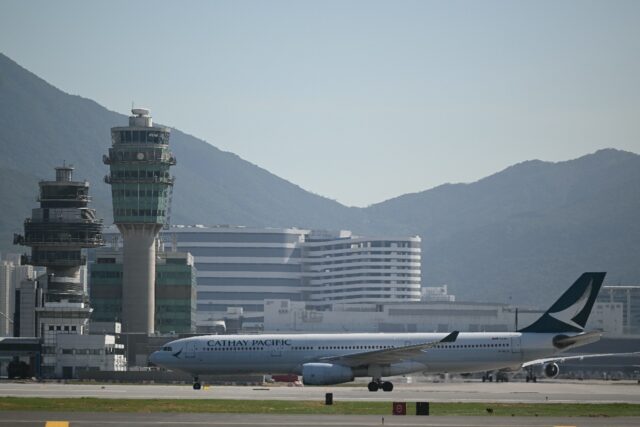 Hong Kong International Airport is still among the busiest airports in the world, but flig