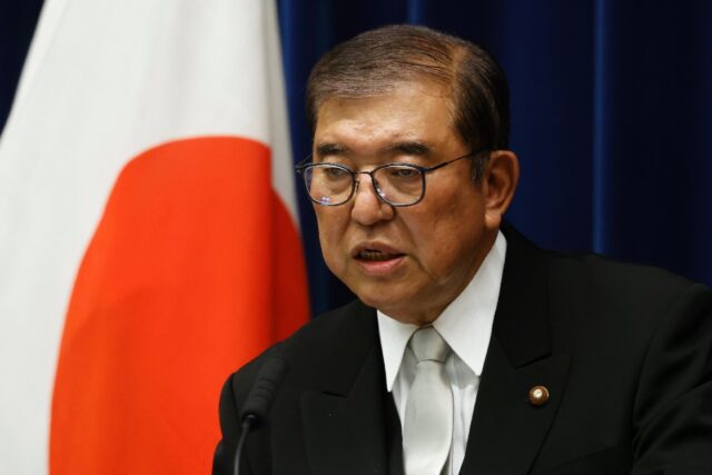 Japanese Prime Minister Shigeru Ishiba expressed concern over South China Sea tensions in