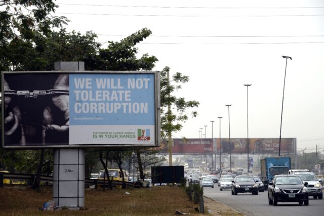 Nigeria ranked 145th out of 180 countries on Transparency International's corruption perce