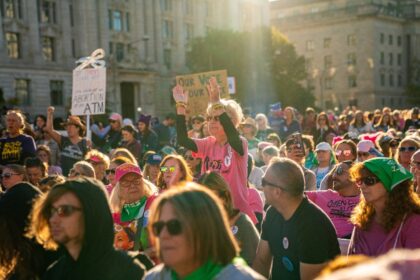 Organizers of the Women's March in Washington estimated about 15,000 people turned out for