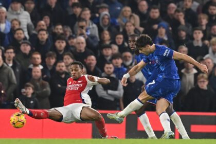 Pedro Neto (right) scored Chelsea's equaliser in a 1-1 draw against Arsenal