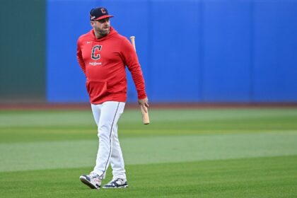 Rookie Cleveland Guardians skipper Stephen Vogt won the American League's Manager of the Y