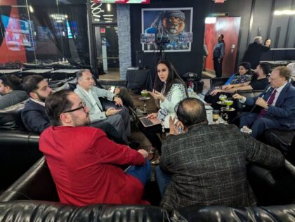 Supporters of former US president Donald Trump attended a late-night hookah bar election w