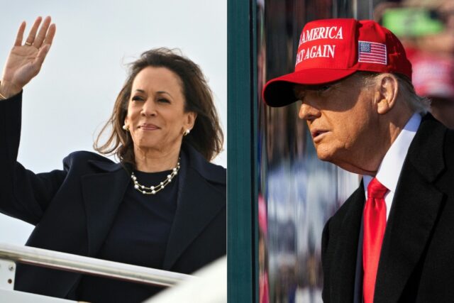 US Vice President Kamala Harris and ex-president Donald Trump are deadlocked in the 2024 W