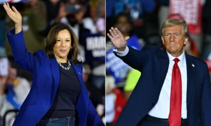 US Vice President Kamala Harris is neck and neck with former president Donald Trump