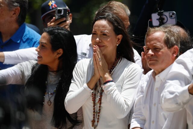 Venezuelan opposition leader Maria Corina Machado was blocked from running in the July ele
