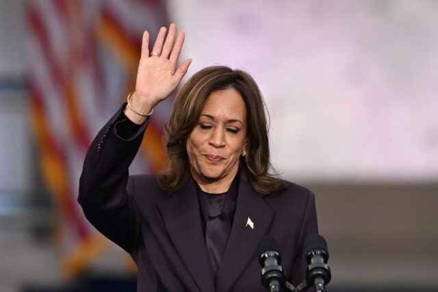 Vice President Kamala Harris, seen a day after her defeat to Donald Trump in the US presid