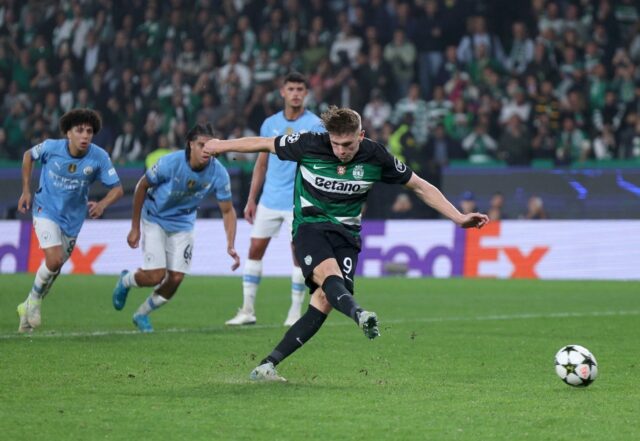 Viktor Gyokeres starred with a hat-trick as Sporting hammered Manchester City in Lisbon