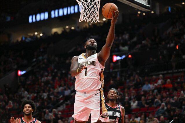 Zion Williamson of the New Orleans Pelicans will be sidelined indefinitely by a left hamst