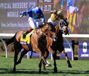 Baffert takes early lead on Road to Kentucky Derby with 1-2 finish in Breeders' Cup Juveni