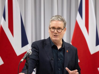 26/10/2024. Apia, Samoa. Prime Minister Keir Starmer gives a press conference after attend