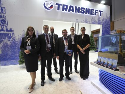 The Transneft stand at the Abu Dhabi International Exhibition & Conference, ADIPEC, in