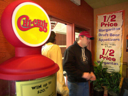 An unidentified man arrives at the Chi-Chi's Mexican Restaurant in the Beaver Valley Mall