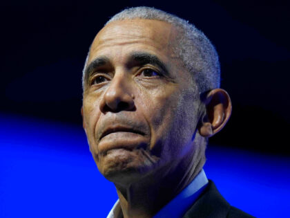 Former President Barack Obama speaks at the Obama Foundation Democracy Forum, Thursday, De