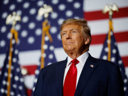 DES MOINES, IOWA - JANUARY 15: Former President Donald Trump speaks at his caucus night ev